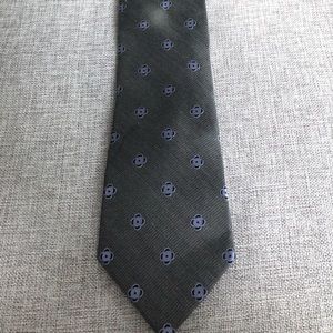 Michael Kors Grey and Lilac Mens Silk Tie